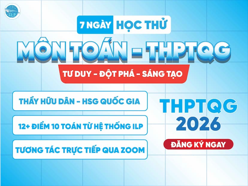 HỌC THỬ TOÁN THPTQG 2026