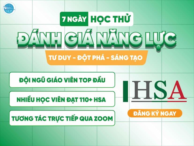 HỌC THỬ ĐGNL HSA 2026